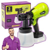 PISTOLET MALARSKI AKUMULATOROWY BODY 20V 1L 600ML/MIN + 3 DYSZE NAC SMART