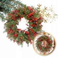 WIENIEC GIRLANDA NA DZWI DEKORACYJNY JESIENNY STROIK BOŻE NARODZENIE