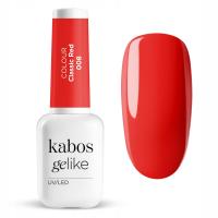 Kabos Gelike Lakier hybrydowy czerwony klasyczny do paznokci kolorowy 8 ml