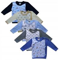 Рубашка с запахом, кафтаник, 5 шт., хлопок