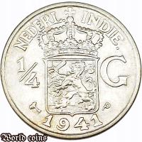 1/4 GULDENA 1941 P - HOLENDERSKIE INDIE WSCHODNIE