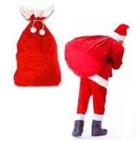 DUŻY POJEMNY WOREK ŚWIĘTEGO MIKOŁAJA BOŻE NARODZENIE PREZENTY XXL 70x110cm