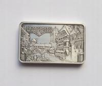 NIEMCY SILVER BAR SZTABKA NORYMBERGA UNCJA SREBRO