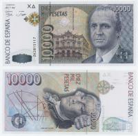 HISZPANIA 10000 Pesetas 1992 P-166 UNC
