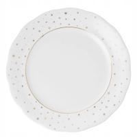 Talerz obiadowy płaski 26 cm Blask Świąt Blue Ćmielów