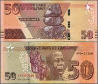 Zimbabwe - 50 dolarów 2020 * W105