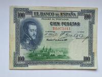 Hiszpania 100 pesetas 1925 rok. Seria D3