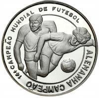 Wyspy Świętego Tomasza i Książęca. 1.000 dóbr 1990, FIFA World Cup – SREBRO