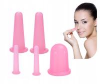 КИТАЙСКИЕ СИЛИКОНОВЫЕ БАНКИ ДЛЯ МАССАЖА ЛИЦА ТЕЛА ДЕКОЛЬТЕ ЛИФТИНГ НАБОР 5ШТ