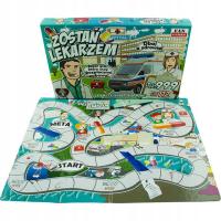 ZOSTAŃ LEKARZEM GRA Towarzyska PLANSZOWA Gra PLANSZÓWKA Dla PIĘCIO Latka
