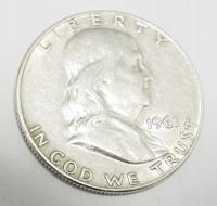 USA half dollar 50 cents 1961 Franklin