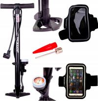 Pompka Stojąca Podłogowa Rowerowa do Materacy Roweru Balonów + Gratis ETUI