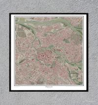 WROCŁAW aktualny plan miasta 1:10000 mapa WSPÓŁCZESNA ale jak RETRO 60x60