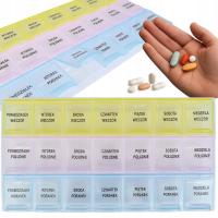 POJEMNIK PUDEŁKO KASETKA NA TABLETKI LEKI ORGANIZER 7 DNI 3 PORY DNIA PL