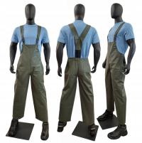 OGRODNICZKI SPODNIE WODOODPORNE ROBOCZE DEEPWATER PVC OLIWKOWE