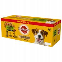 PEDIGREE Adult saszetka 40x100 g Mix Smaków, mokra karma dla dorosłych psów