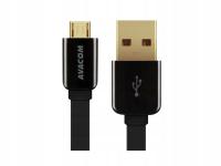 Kabel USB (2.0) USB A M- USB micro M 1.2m czarn