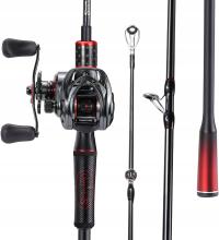 Sougayilang комбинация средняя удочка рыболовная катушка 2 шт 1,8 м