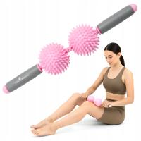 WAŁEK DO MASAŻU CIAŁA Z KOLCAMI ROLLER MASAŻER ANTYCELLULITOWY OBROTOWY
