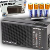 RADIO PRZENOŚNE Mini Małe FM AM TS 455 + Baterie TIROSS