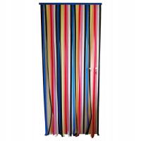 Zasłona Drzwiowa Paski Moskitiera 80x200 cm Kolorowa