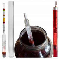 ВИНОМЕТР с термометром сахарометр в пластиковой пробирке ареометр