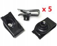 Армия монтажная заколка M6 M8 черная щиты x5