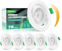 6x REFLEKTOR WPUSZCZANY W SUFIT Reflektor LED do zabudowy 230 V Wodoodporny