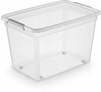 Pojemnik plastikowy 60 l z pokrywą i kółkami BPA free dla porządku