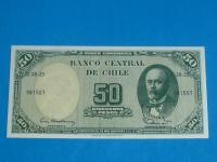 Chile Banknot 50 Pesos 1960-61 stan UNC P-126b
