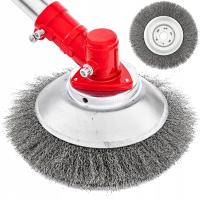 SZCZOTKA DRUCIANA DO KOSY PODKASZARKI SPALINOWEJ GŁOWICA 200mm 25,4MM