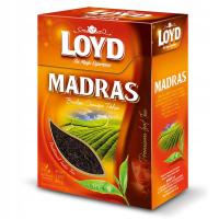 Пряный индийский черный листовой чай Мадрас листья премиум 100г Лойд