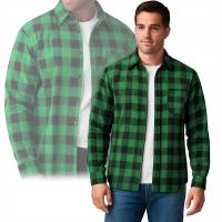 Фланелевая рубашка в клетку, рабочая, национальная, Польша, 100% хлопок