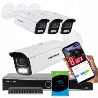 Zestaw monitoringu LiveGuard ColorVU HybridLight AcuSense 4x 8MPX HIKVISION