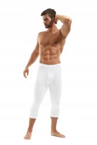 Kalesony 3/4 e.CLASSIC prążek białe [Rozmiar Kolor biały]