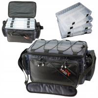 TORBA WĘDKARSKA Z 4 PUDEŁKAMI HOKKADO 38/22/24 DLA WĘDKARZA