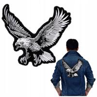 Патч Орел / ястреб вышитый мотоцикл XXL большой 30 см x 30 см