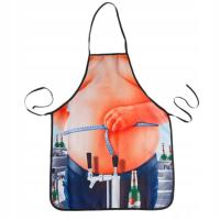 FUNNY FARTUCH KUCHENNY RĘKAWÓW, WIELOKOLOROWY, MATERIAŁ TWILL