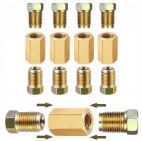 4x латунная муфта тормозной магистрали со стальными наконечниками M10x1