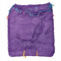 Worki raszlowe 15kg fioletowe na ziemniaki, kapustę czerwoną z zaciągiem