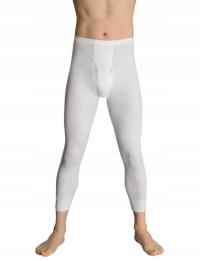 Kalesony białe męskie długie męska bielizna termiczna duży