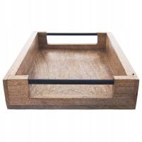 Taca DO SERWOWANIA podawania kuchenna śniadaniowa drewniana 40,5x30,5x6 cm