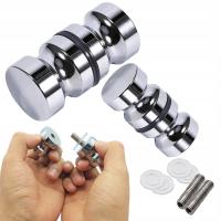 klamka do drzwi szklanych do łazienki 30x30mm 2szt