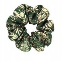 Jedwabna scrunchie ALMANIA - oriental green