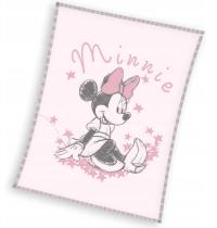 Miękki koc kocyk dla niemowląt flanelowy OKRYCIE 70x100 Myszka Minnie CORAL