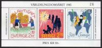 Szwecja 1985 BL 13 ** Czesław Słania Dzieci