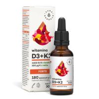 AURA HERBALS Witamina D3 4000 IU + K2 FORTE, krople 30ml