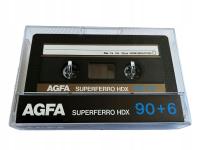 Kaseta magnetofonowa AGFA Superferro HDX 90+6 / 1985 / Nieużywana
