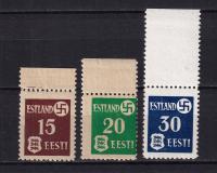 DR ESTLAND Mi 1-3 **