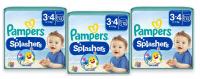 Pampers Splashers Pieluchomajtki do pływania, rozmiar 3-4, 6-11kg, 36 sztuk